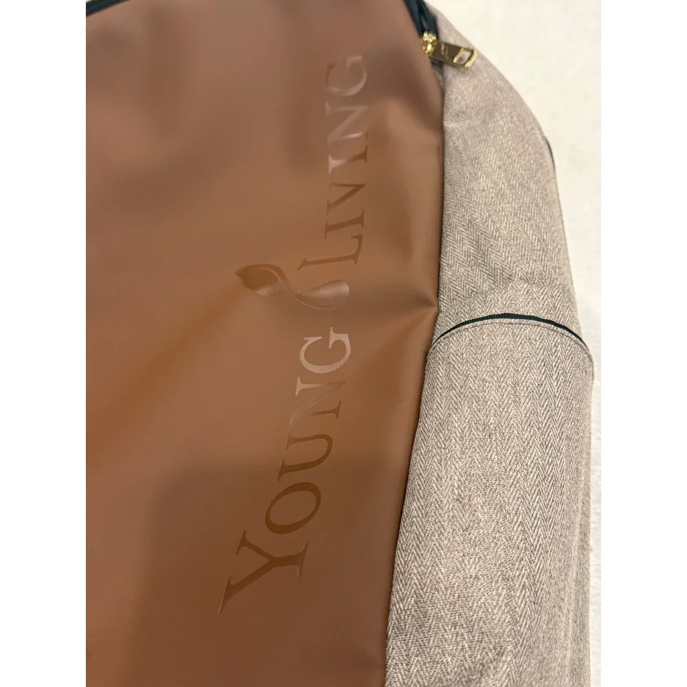Young Living 2021 Convention Backpack Brown‎ Grey Essential Oil Laptop Bag- New